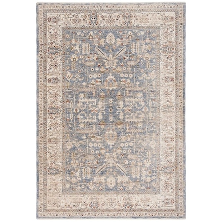 Safavieh 8 x 10 ft. Heirloom 700 Rectangle Power-Loomed Rug Light Blue & Ivory HRL704M-8